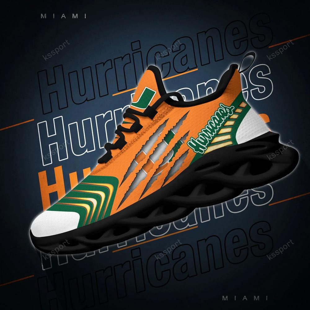 Miami Hurricanes Max Soul Sneakers Chunky - Famjoys Miami Hurricanes Max Soul Sneakers Chunky - Famjoys