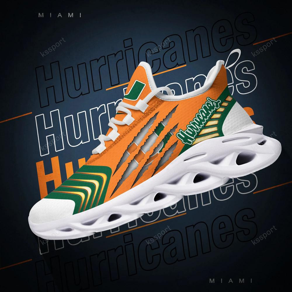 Miami Hurricanes Max Soul Sneakers Chunky - Famjoys Miami Hurricanes Max Soul Sneakers Chunky - Famjoys