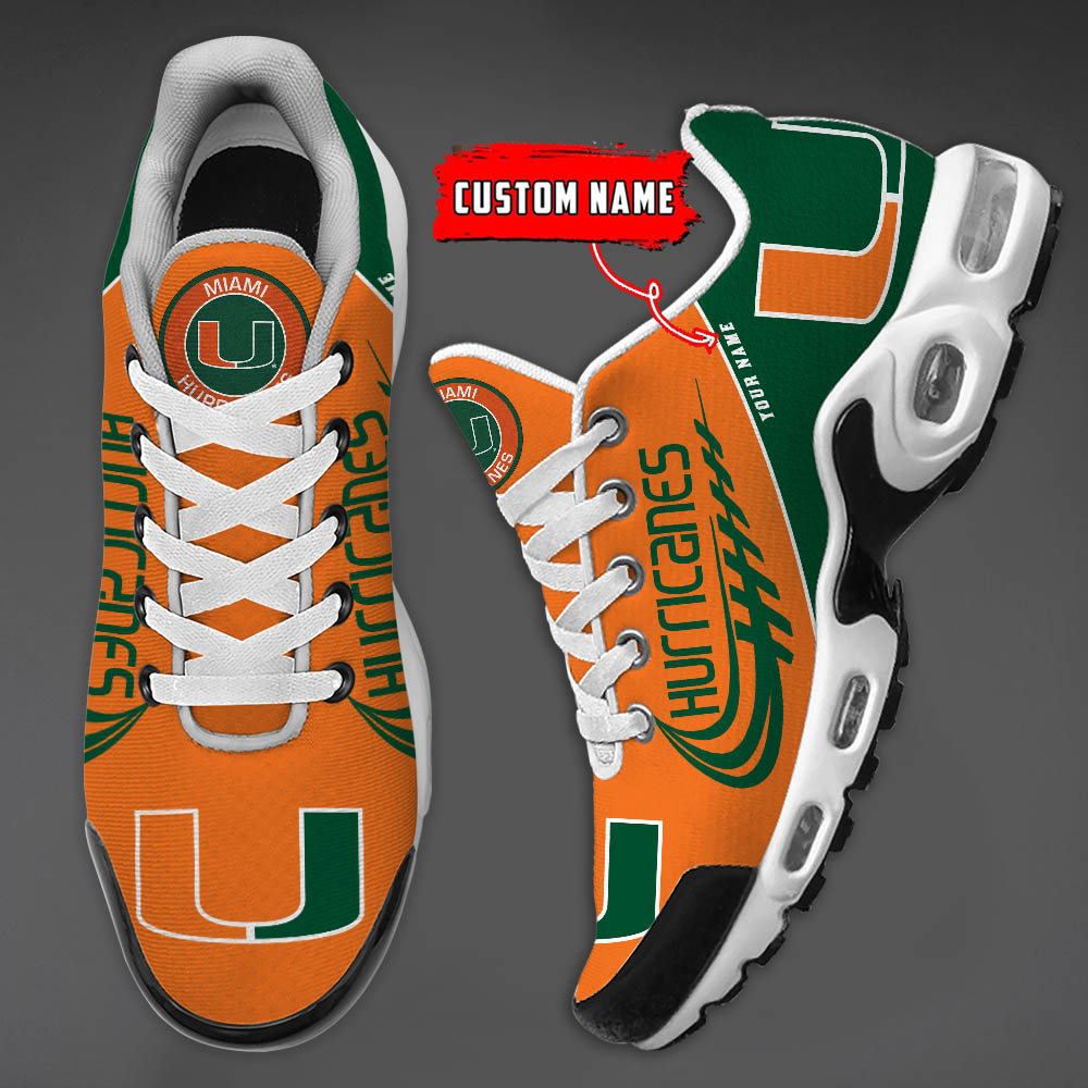 Miami Hurricanes TN Shoes DS001 - Famjoys Miami Hurricanes TN Shoes DS001 - Famjoys