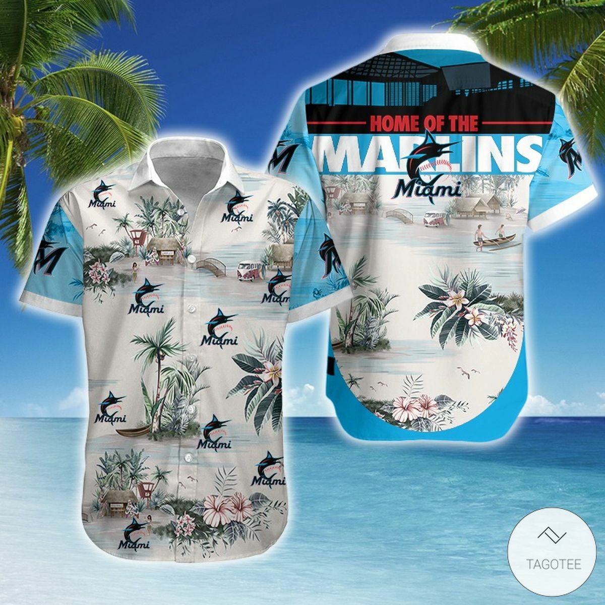 Miami Marlins Hawaiian Shirt