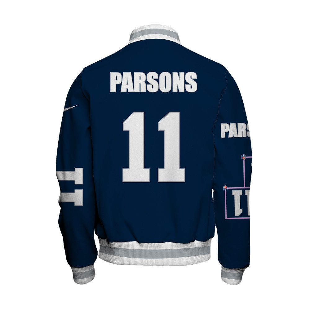 Micah Parsons #11 Dallas Cowboys National Football League Unisex Varsity Jacket - Famjoys Micah Parsons #11 Dallas Cowboys National Football League Unisex Varsity Jacket - Famjoys