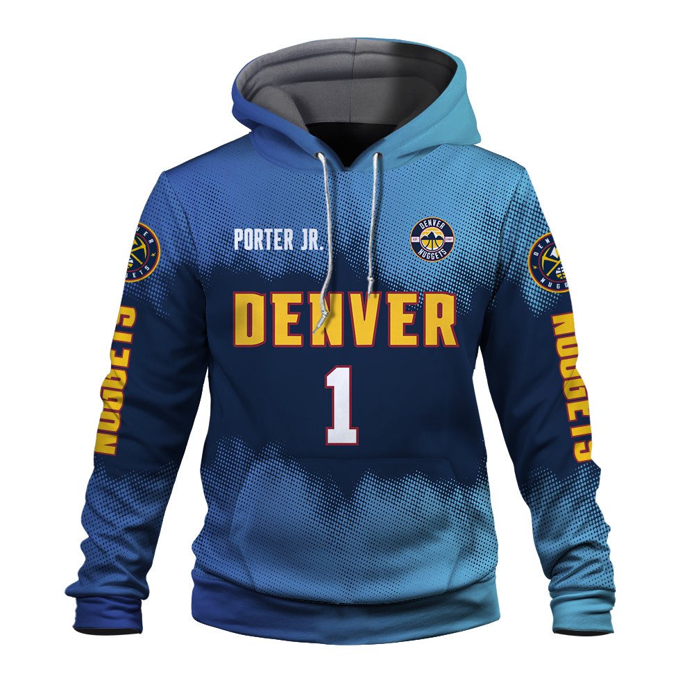 Michael Porter Jr. 1 NBA Denver Nuggets Mile High City Unisex 3D Hoodie - Famjoys Michael Porter Jr. 1 NBA Denver Nuggets Mile High City Unisex 3D Hoodie - Famjoys