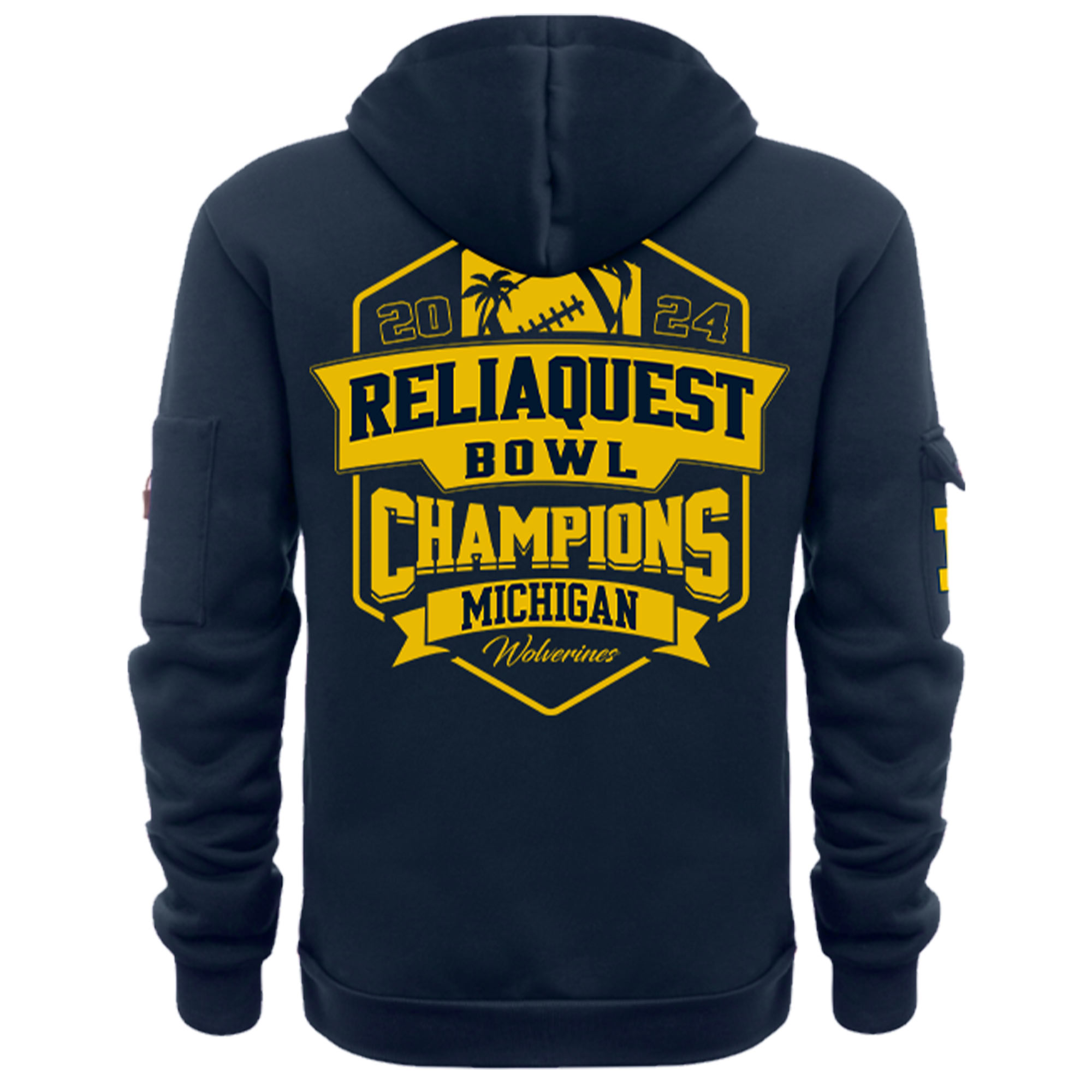 Michigan Football ReliaQuest Bowl Champions Hoodie - Famjoys Michigan Football ReliaQuest Bowl Champions Hoodie - Famjoys