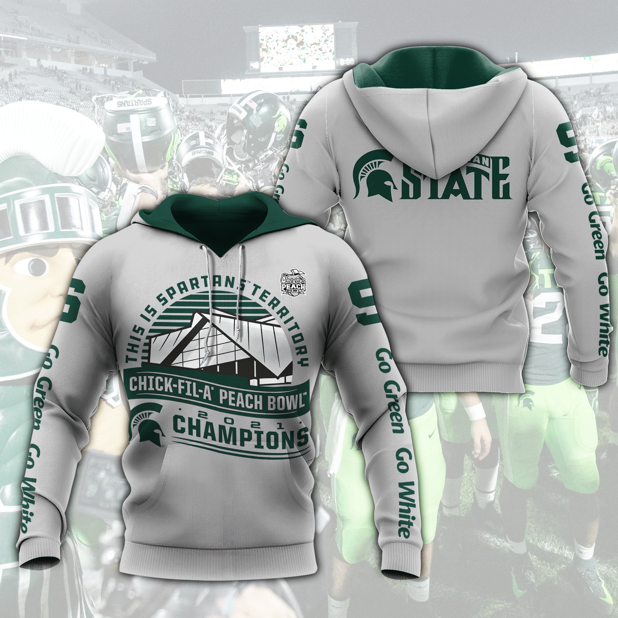 Michigan State 3D All Over Printed Shirt - Famjoys
