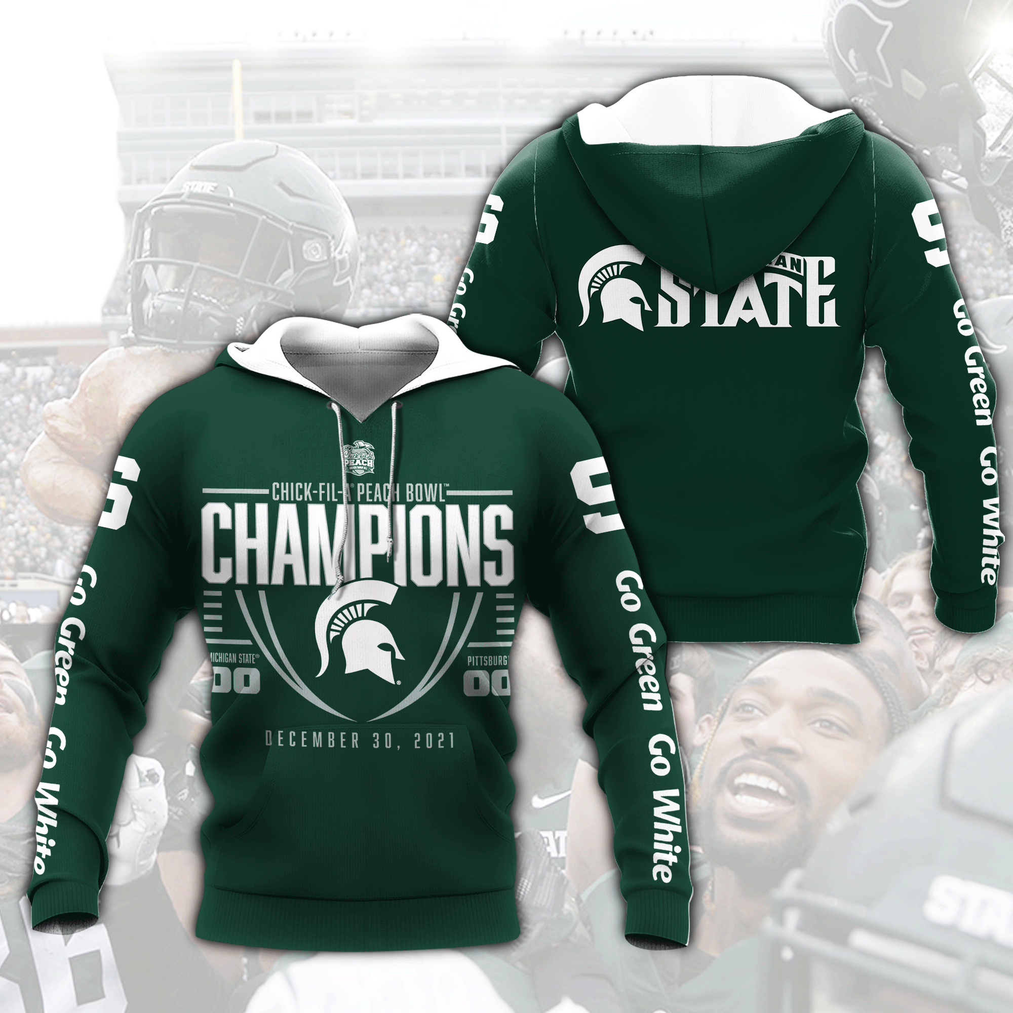 Michigan State 3D All Over Printed Shirt - Famjoys