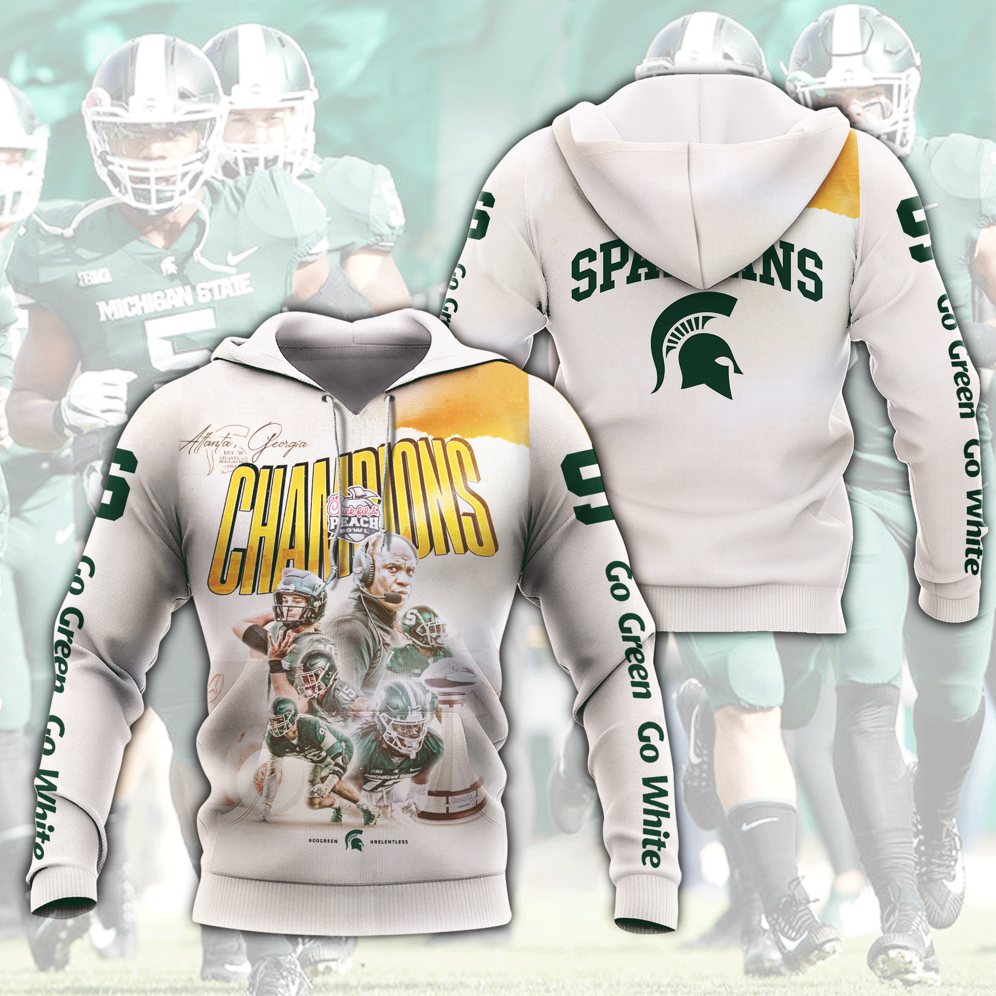 Michigan State 3D All Over Printed Shirt - Famjoys