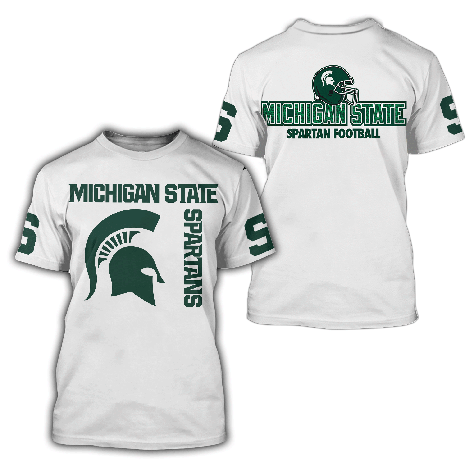 Michigan State 3D All Over Printed Shirts - Famjoys Michigan State 3D All Over Printed Shirts - Famjoys