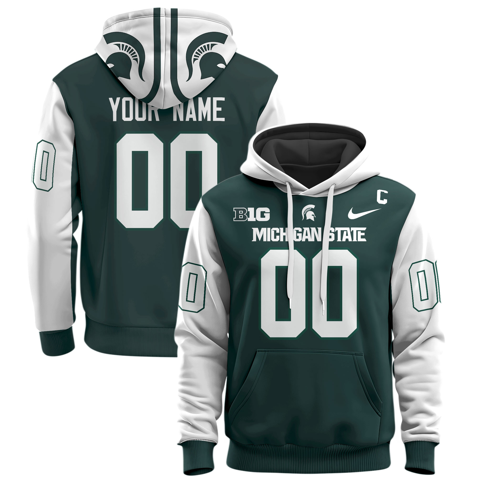 Michigan State Spartans Football Hoodie - Famjoys Michigan State Spartans Football Hoodie - Famjoys