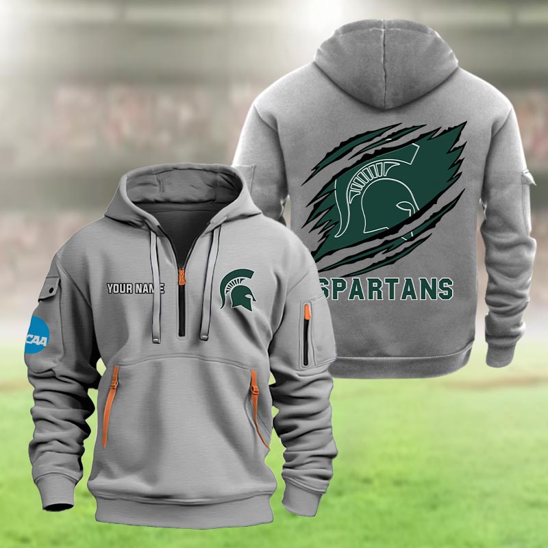 Michigan State Spartans Heavy Hoodie - Famjoys Michigan State Spartans Heavy Hoodie - Famjoys