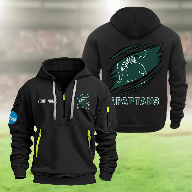 Michigan State Spartans Heavy Hoodie - Famjoys Michigan State Spartans Heavy Hoodie - Famjoys