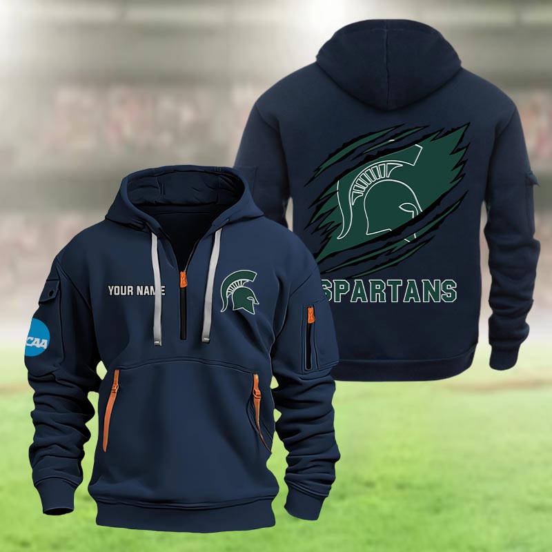 Michigan State Spartans Heavy Hoodie - Famjoys Michigan State Spartans Heavy Hoodie - Famjoys