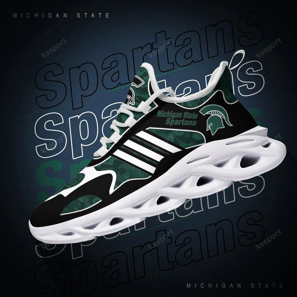 Michigan State Spartans Max Soul Clunky, Camo Running Sneakers For Fan Ever - Famjoys Michigan State Spartans Max Soul Clunky, Camo Running Sneakers For Fan Ever - Famjoys