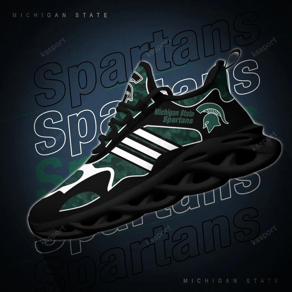 Michigan State Spartans Max Soul Clunky, Camo Running Sneakers For Fan Ever - Famjoys Michigan State Spartans Max Soul Clunky, Camo Running Sneakers For Fan Ever - Famjoys
