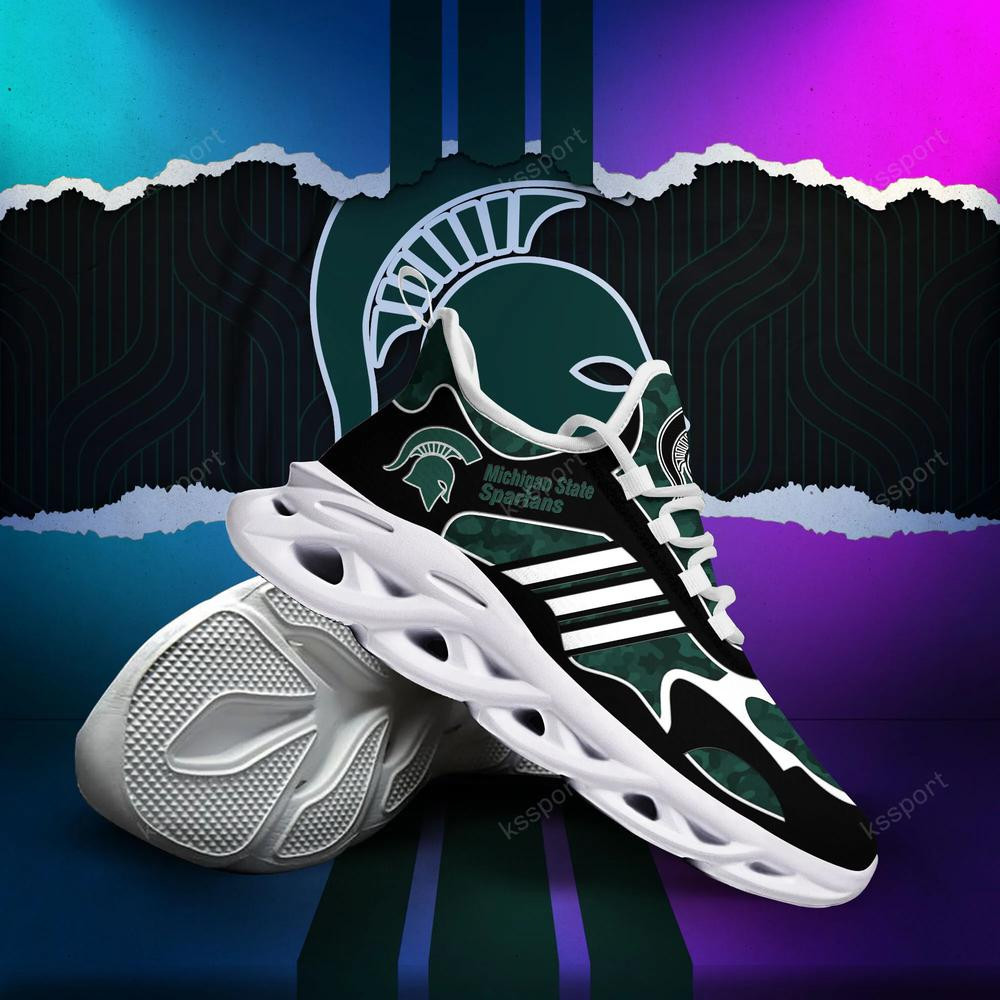 Michigan State Spartans Max Soul Clunky, Camo Running Sneakers For Fan Ever - Famjoys Michigan State Spartans Max Soul Clunky, Camo Running Sneakers For Fan Ever - Famjoys