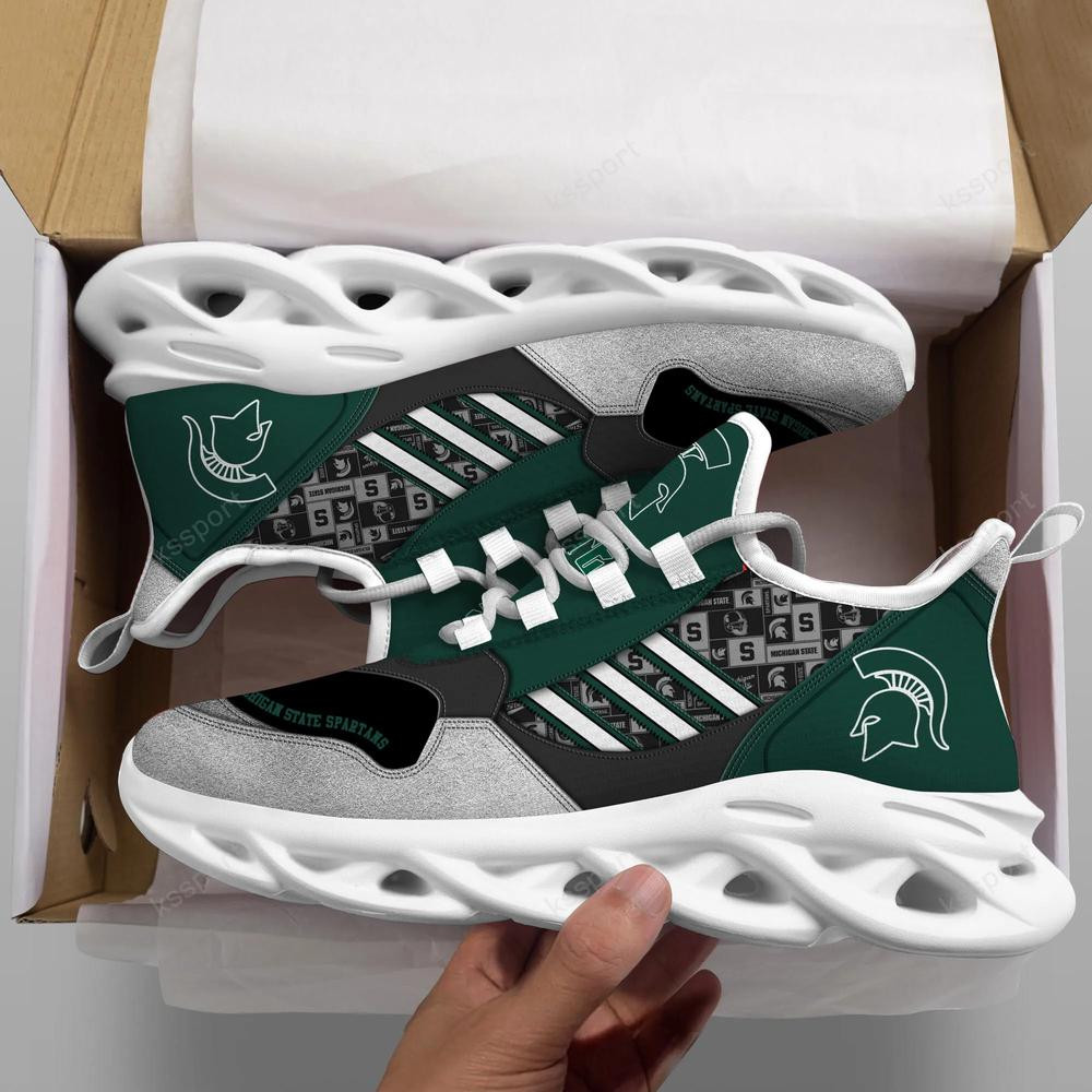Michigan State Spartans Max Soul Clunky, Running Sneakers - Famjoys Michigan State Spartans Max Soul Clunky, Running Sneakers - Famjoys