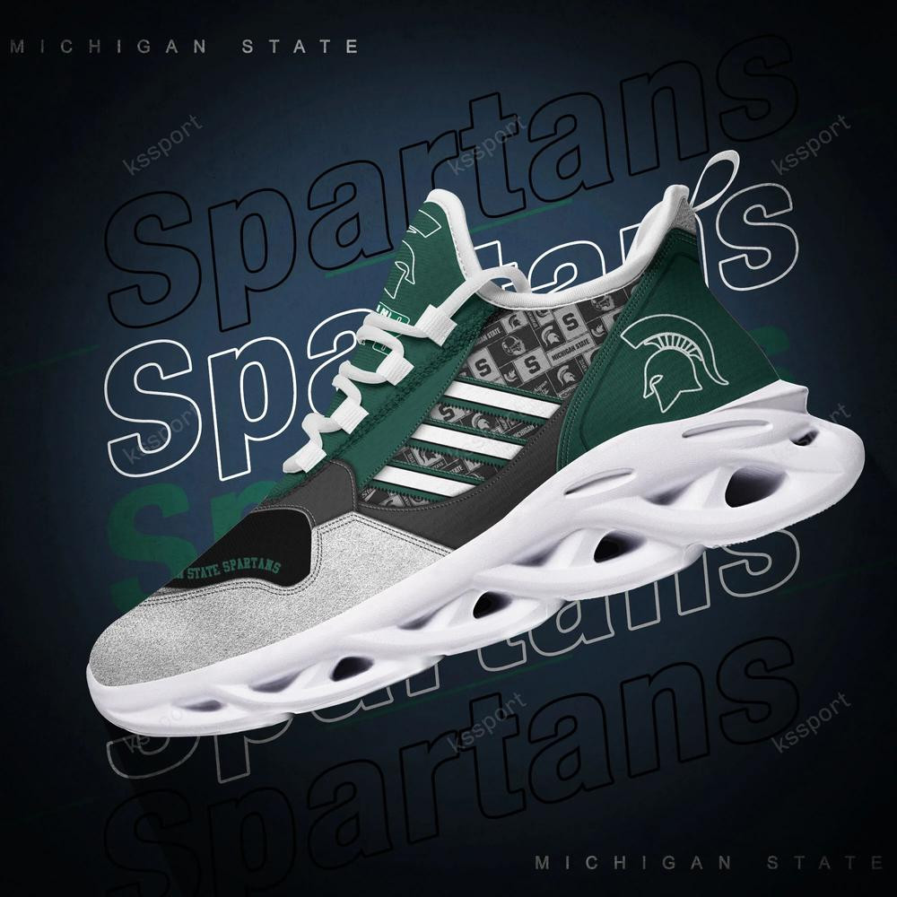 Michigan State Spartans Max Soul Clunky, Running Sneakers - Famjoys Michigan State Spartans Max Soul Clunky, Running Sneakers - Famjoys