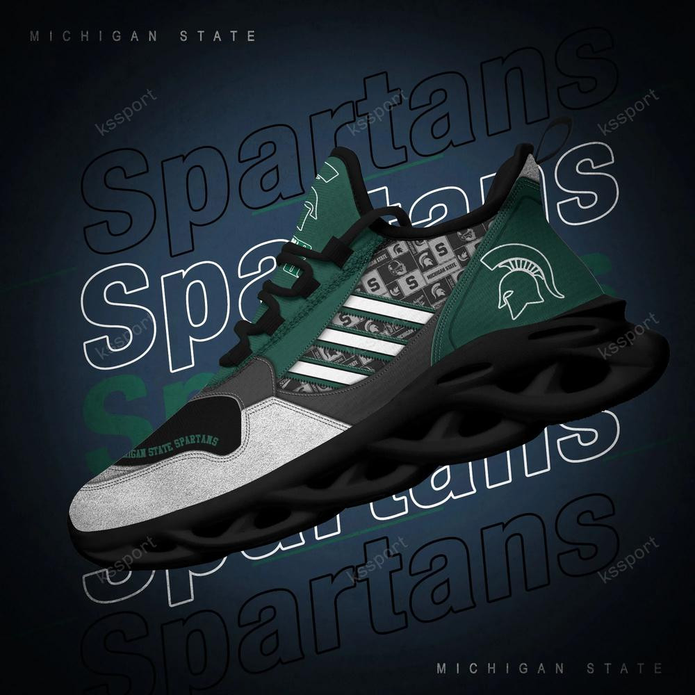 Michigan State Spartans Max Soul Clunky, Running Sneakers - Famjoys Michigan State Spartans Max Soul Clunky, Running Sneakers - Famjoys