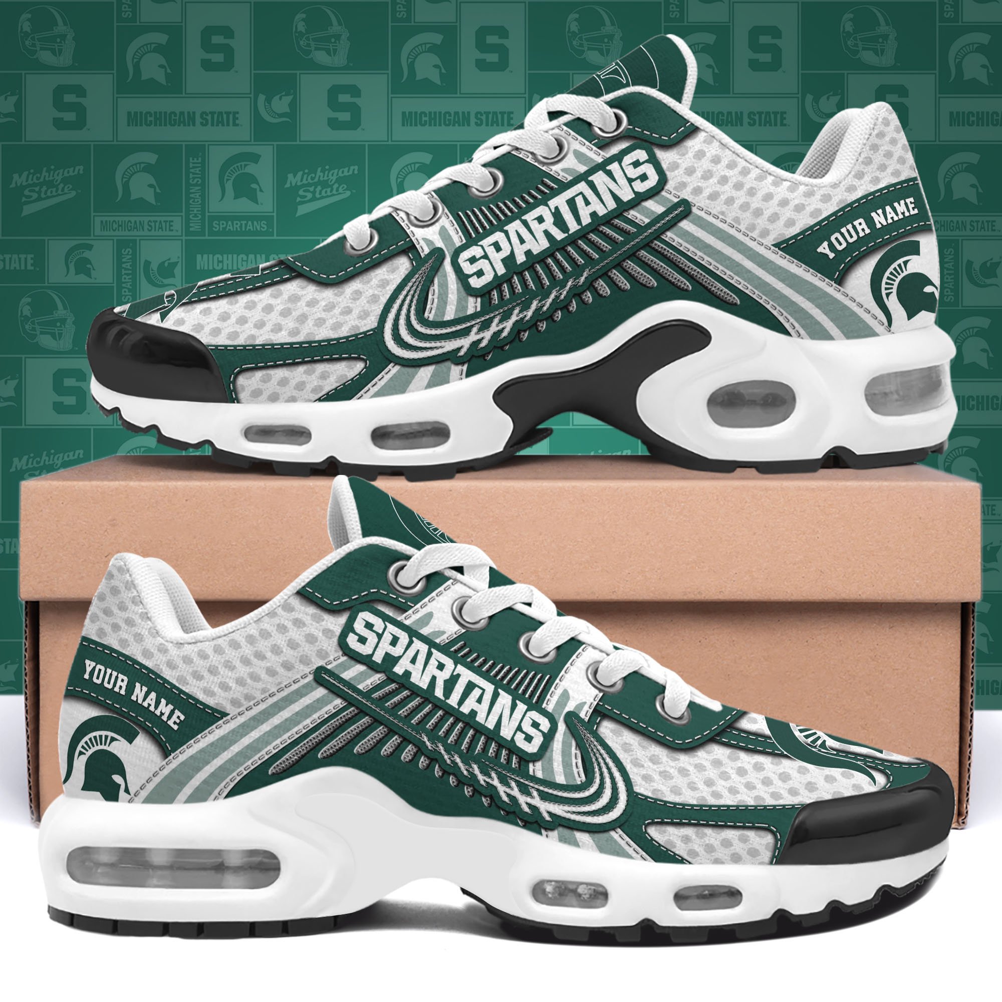Michigan State Spartans TN Shoes Custom Your Name, Sport Shoes, Gifts For Fans, Sport Gifts For Him ETRG-62360 - Famjoys Michigan State Spartans TN Shoes Custom Your Name, Sport Shoes, Gifts For Fans, Sport Gifts For Him ETRG-62360 - Famjoys