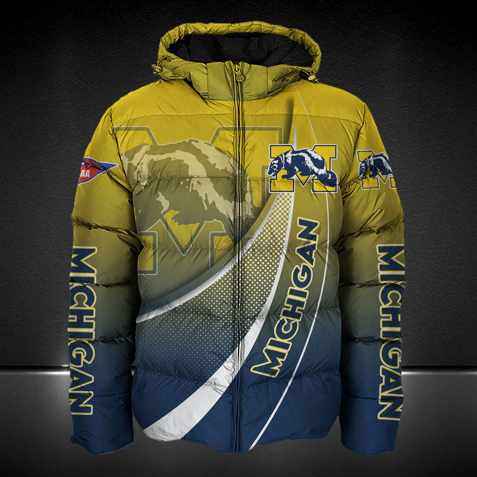 MICHIGAN WOLVERINES All Over Print Apparel7405 - Famjoys MICHIGAN WOLVERINES All Over Print Apparel7405 - Famjoys