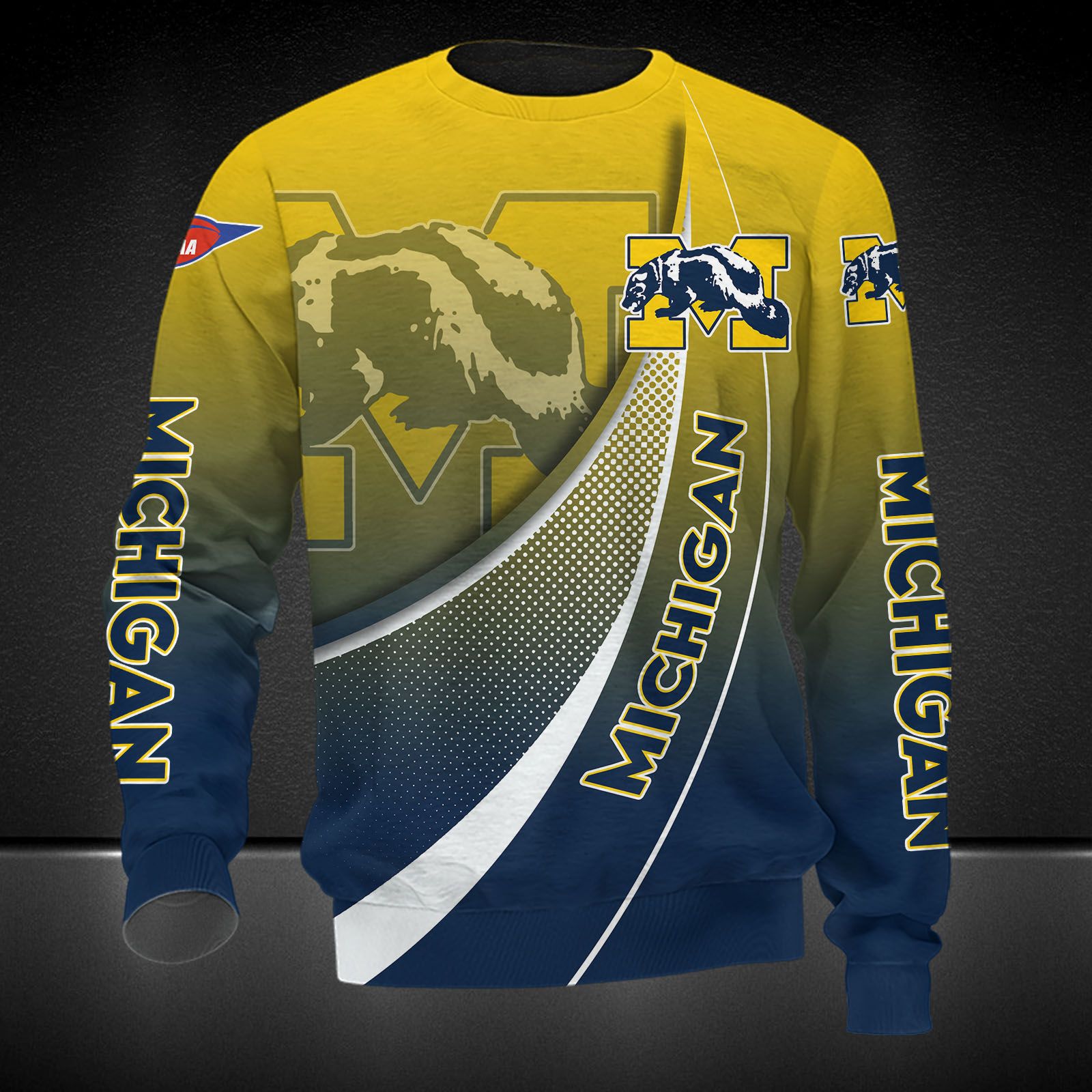 MICHIGAN WOLVERINES All Over Print Apparel7405 - Famjoys MICHIGAN WOLVERINES All Over Print Apparel7405 - Famjoys