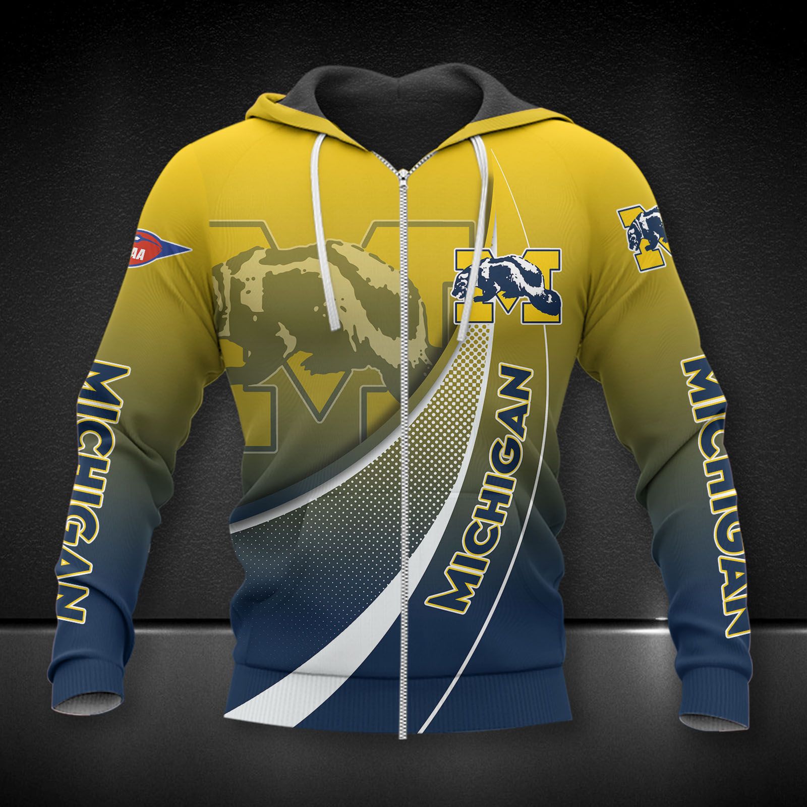 MICHIGAN WOLVERINES All Over Print Apparel7405 - Famjoys MICHIGAN WOLVERINES All Over Print Apparel7405 - Famjoys