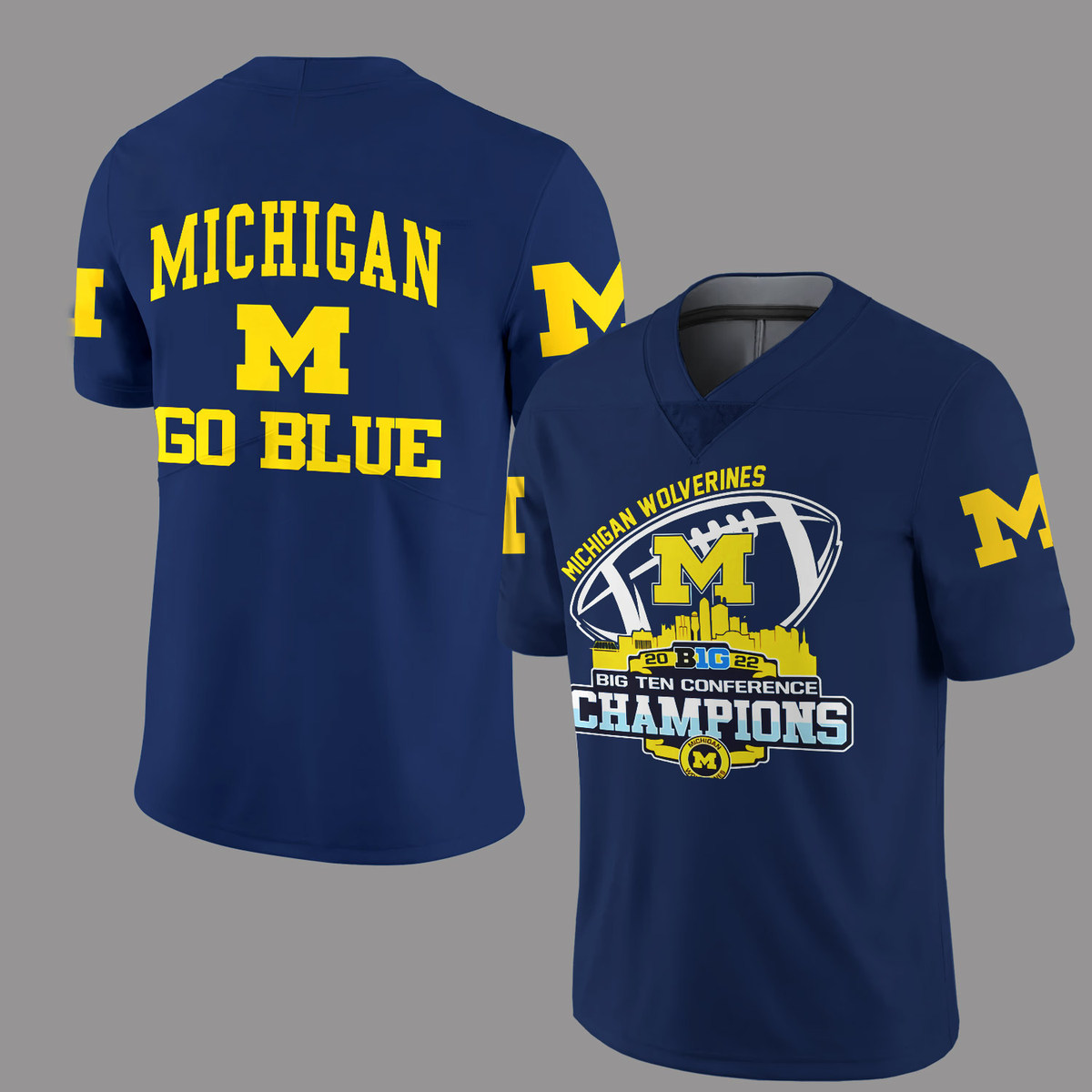 Michigan Wolverines Big Ten Champions 2022 Jersey Ver 4 - Famjoys Michigan Wolverines Big Ten Champions 2022 Jersey Ver 4 - Famjoys