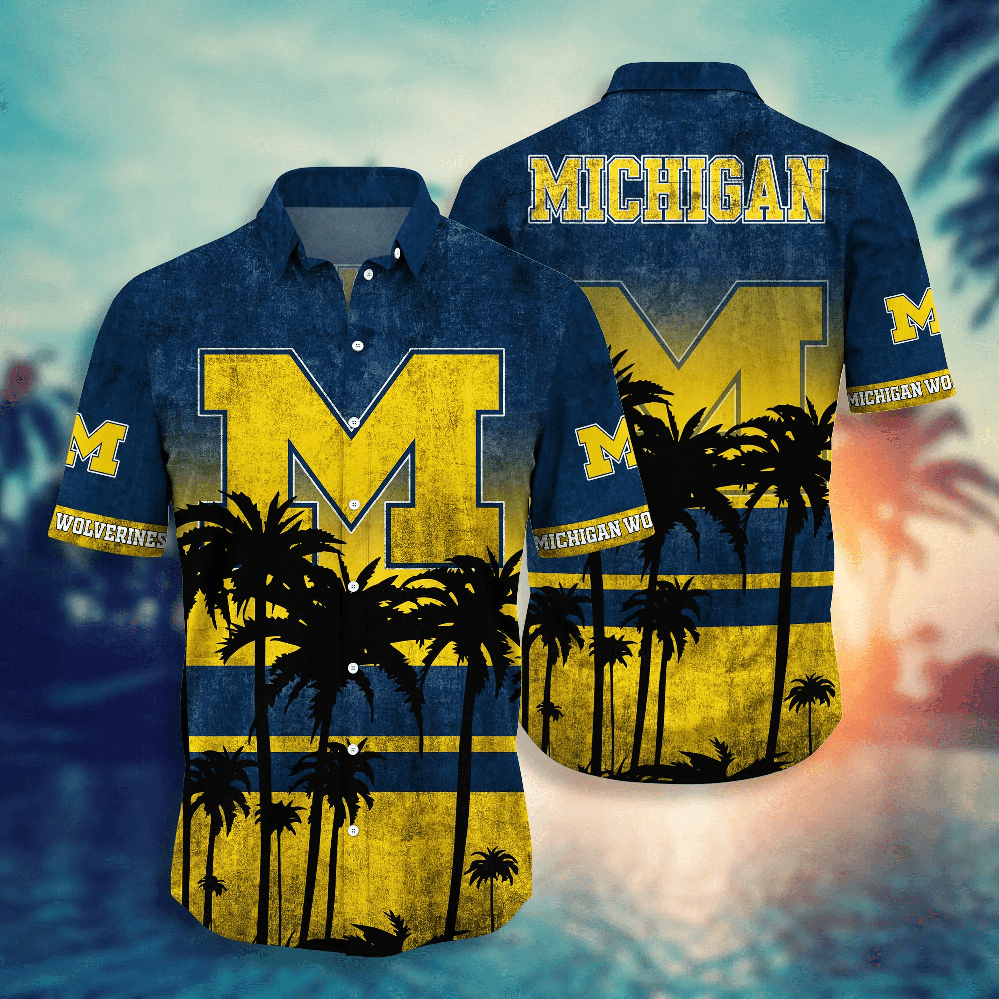 Michigan Wolverines Hawaii Apparel - Famjoys Michigan Wolverines Hawaii Apparel - Famjoys