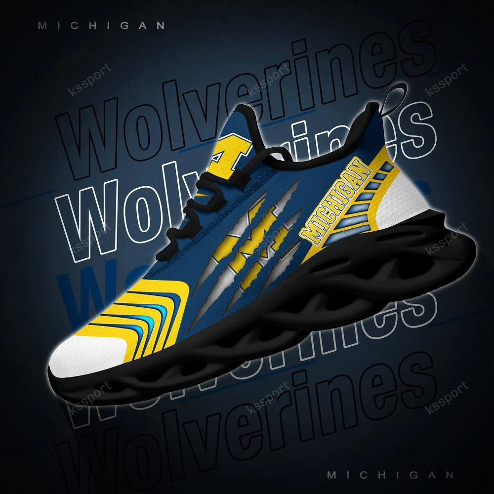 Michigan Wolverines Max Soul Sneakers Chunky - Famjoys Michigan Wolverines Max Soul Sneakers Chunky - Famjoys