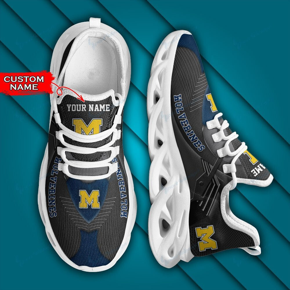 Michigan Wolverines Personalized Max Soul YZ Running Sneakers 291 - Famjoys Michigan Wolverines Personalized Max Soul YZ Running Sneakers 291 - Famjoys