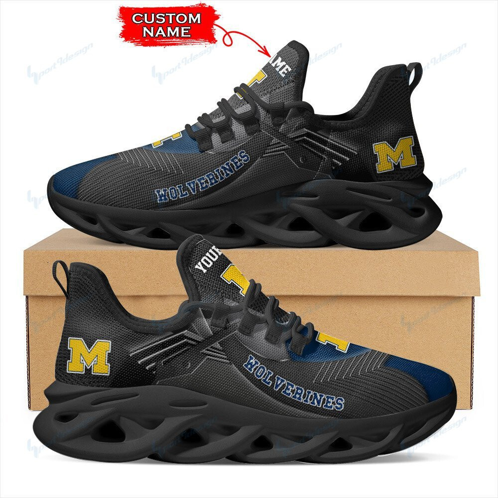 Michigan Wolverines Personalized Max Soul YZ Running Sneakers 291 - Famjoys Michigan Wolverines Personalized Max Soul YZ Running Sneakers 291 - Famjoys