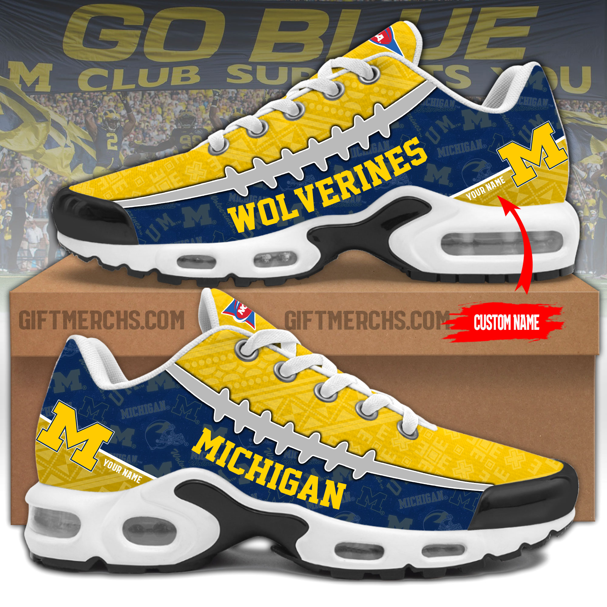 Michigan Wolverines Personalized Shoes - Famjoys Michigan Wolverines Personalized Shoes - Famjoys