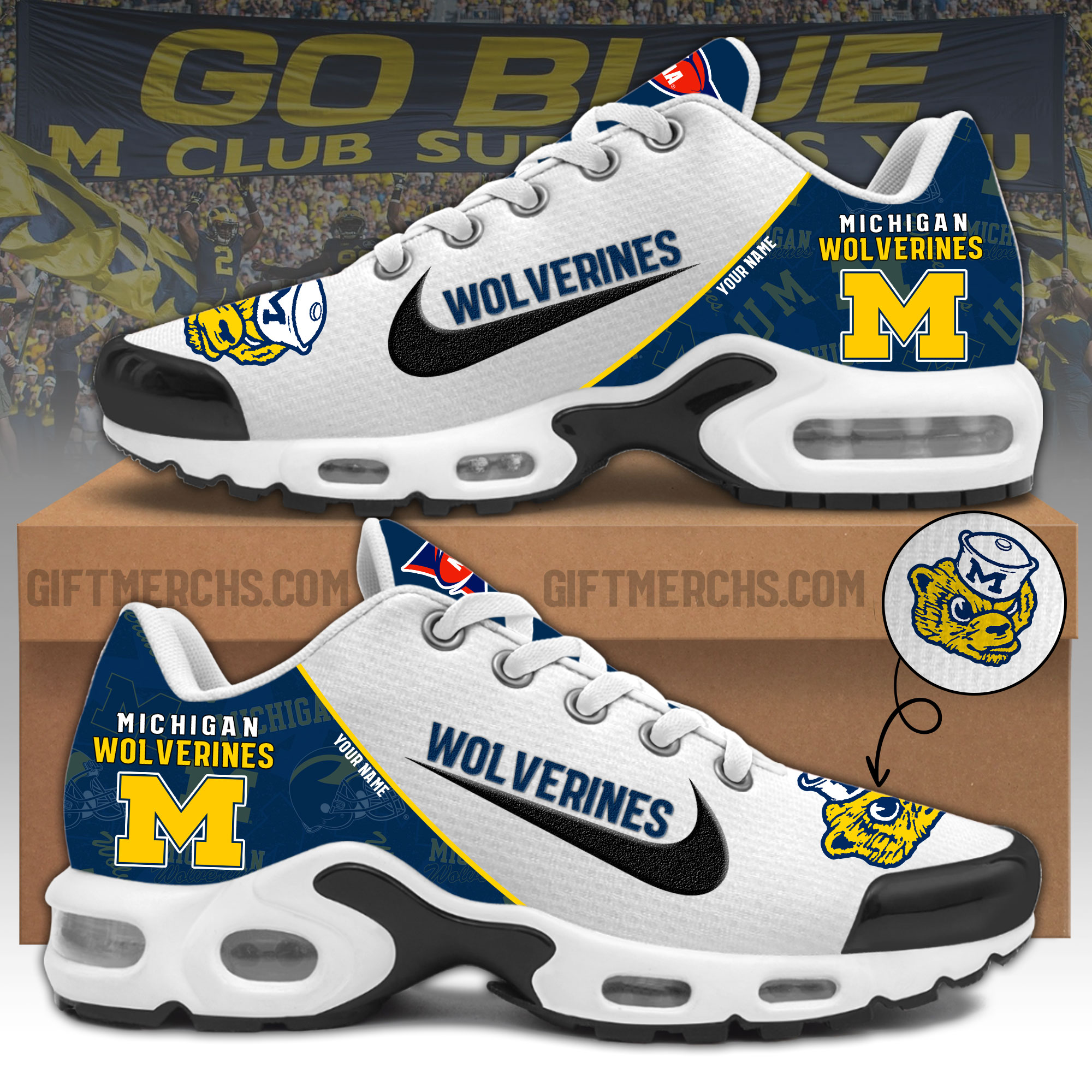 Michigan Wolverines Personalized Shoes - Famjoys Michigan Wolverines Personalized Shoes - Famjoys