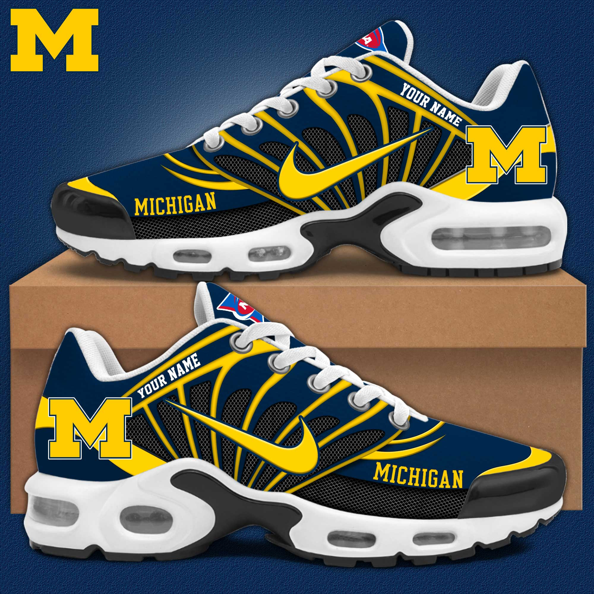 Michigan Wolverines Personalized Shoes S516508 - Famjoys Michigan Wolverines Personalized Shoes S516508 - Famjoys