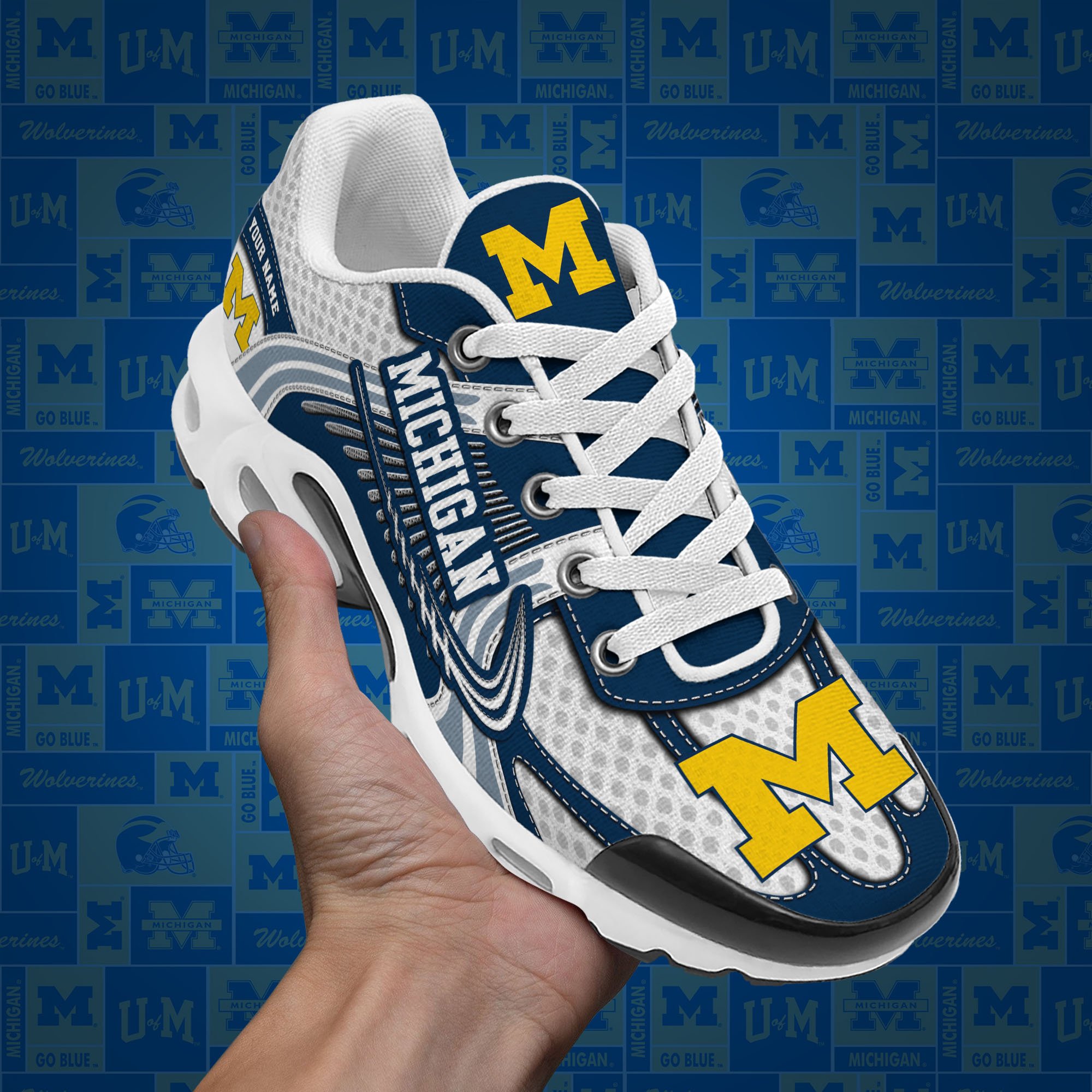 Michigan Wolverines TN Shoes Custom Your Name, Sport Shoes, Gifts For Fans, Sport Gifts For Him ETRG-62360 - Famjoys Michigan Wolverines TN Shoes Custom Your Name, Sport Shoes, Gifts For Fans, Sport Gifts For Him ETRG-62360 - Famjoys