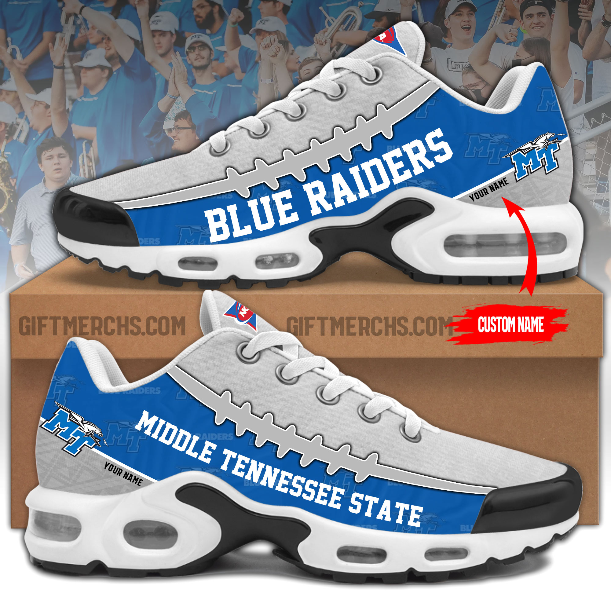 Middle Tennessee Personalized Shoes - Famjoys Middle Tennessee Personalized Shoes - Famjoys