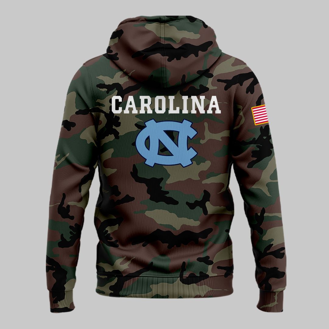 Military Appreciation North Carolina Football Hoodie - Famjoys Military Appreciation North Carolina Football Hoodie - Famjoys