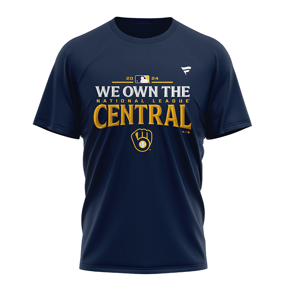 Milwaukee Brewer NL Central Division Champions Locker Room TShirt - Famjoys Milwaukee Brewer NL Central Division Champions Locker Room TShirt - Famjoys