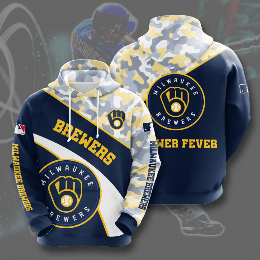 Milwaukee Brewers 3D Hoodie - Famjoys Milwaukee Brewers 3D Hoodie - Famjoys