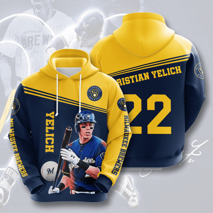 Milwaukee Brewers 3D Hoodie - Famjoys Milwaukee Brewers 3D Hoodie - Famjoys