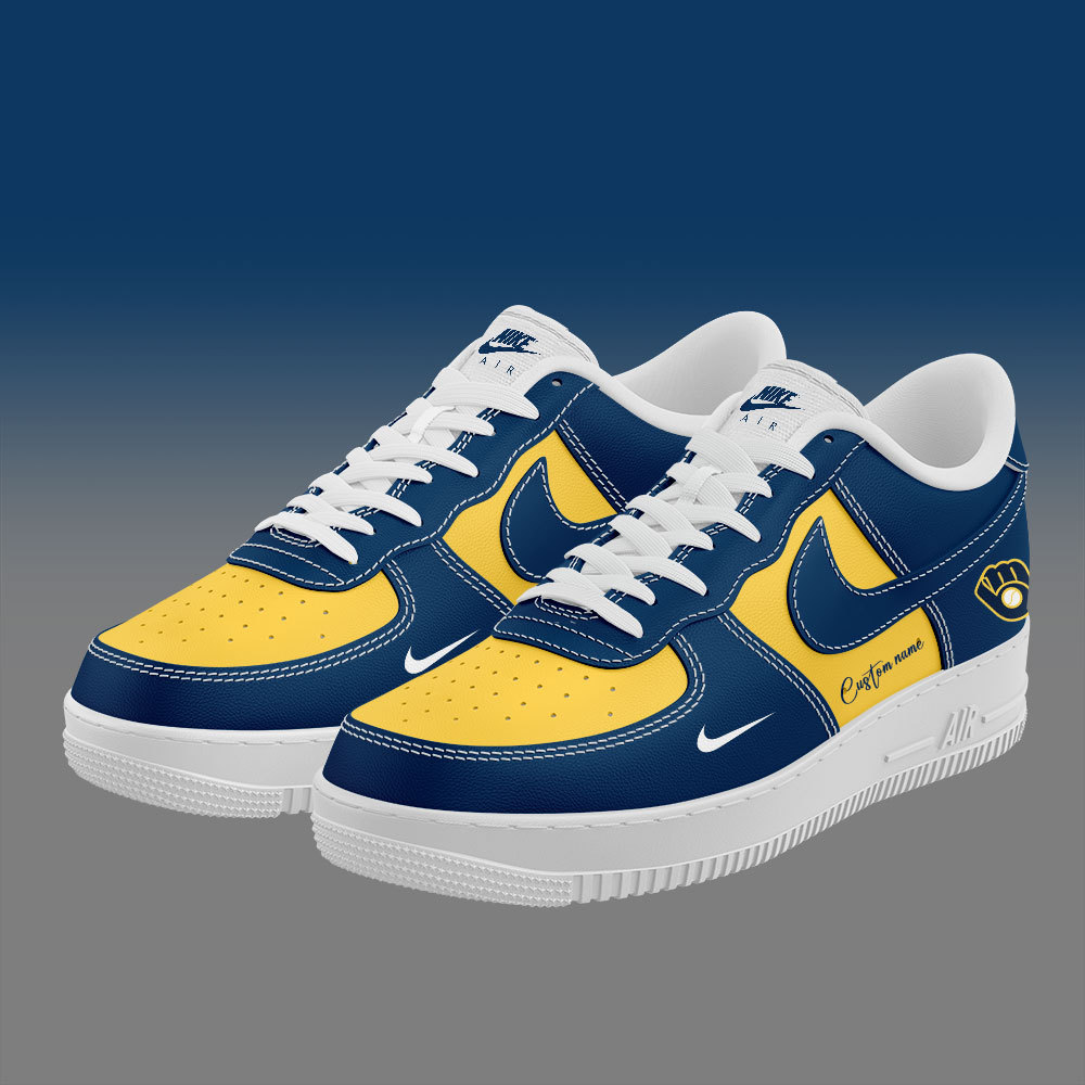 Milwaukee Brewers Custom Name For Fans Shoes-SP13042401ID10DS10 - Famjoys Milwaukee Brewers Custom Name For Fans Shoes-SP13042401ID10DS10 - Famjoys