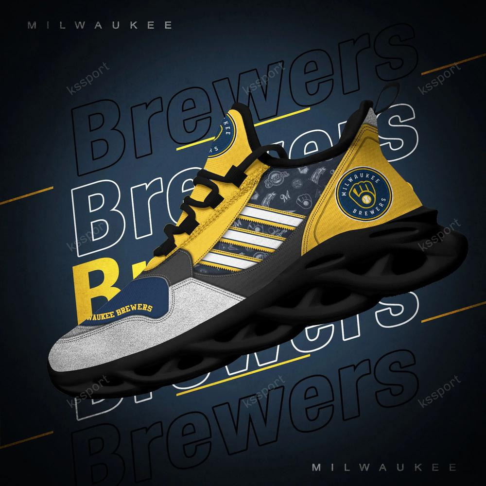 Milwaukee Brewers Max Soul Clunky, Running Sneakers - Famjoys Milwaukee Brewers Max Soul Clunky, Running Sneakers - Famjoys