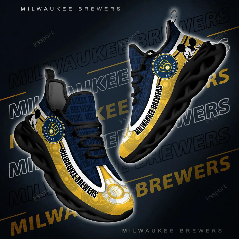 Milwaukee Brewers Max Soul Clunky Sneakers - Famjoys Milwaukee Brewers Max Soul Clunky Sneakers - Famjoys