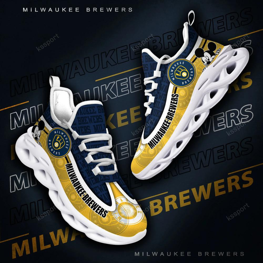 Milwaukee Brewers Max Soul Clunky Sneakers - Famjoys Milwaukee Brewers Max Soul Clunky Sneakers - Famjoys