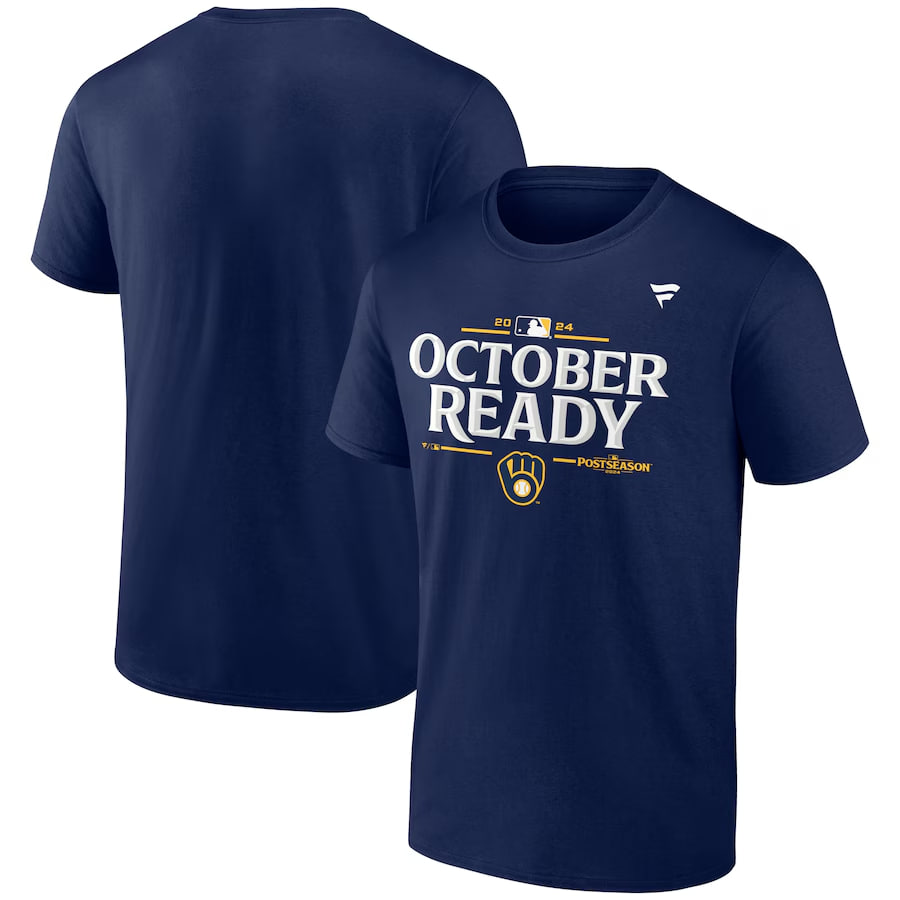 Milwaukee Brewers NL Central Division Champions Locker Room T-Shirt - Famjoys Milwaukee Brewers NL Central Division Champions Locker Room T-Shirt - Famjoys