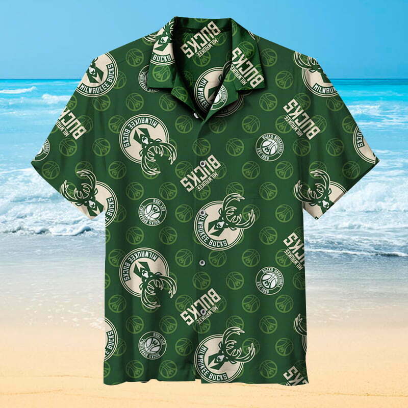 Milwaukee Bucks Hawaiian Shirt - Famjoys Milwaukee Bucks Hawaiian Shirt - Famjoys