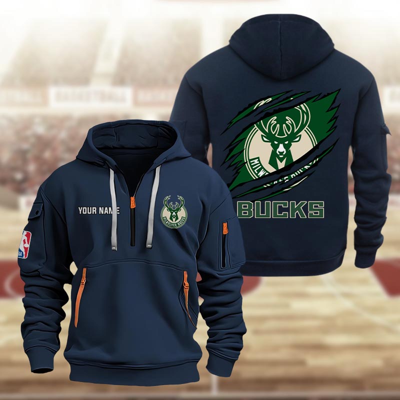 Milwaukee Bucks Heavy Hoodie - Famjoys Milwaukee Bucks Heavy Hoodie - Famjoys