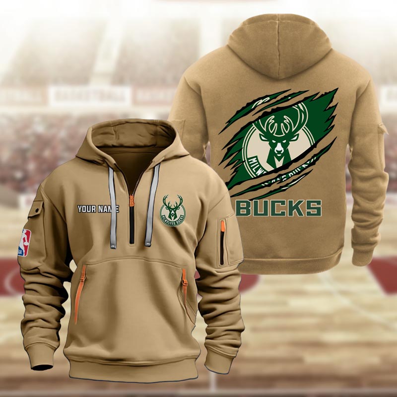 Milwaukee Bucks Heavy Hoodie - Famjoys Milwaukee Bucks Heavy Hoodie - Famjoys