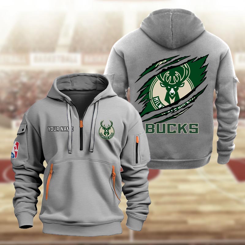 Milwaukee Bucks Heavy Hoodie - Famjoys Milwaukee Bucks Heavy Hoodie - Famjoys