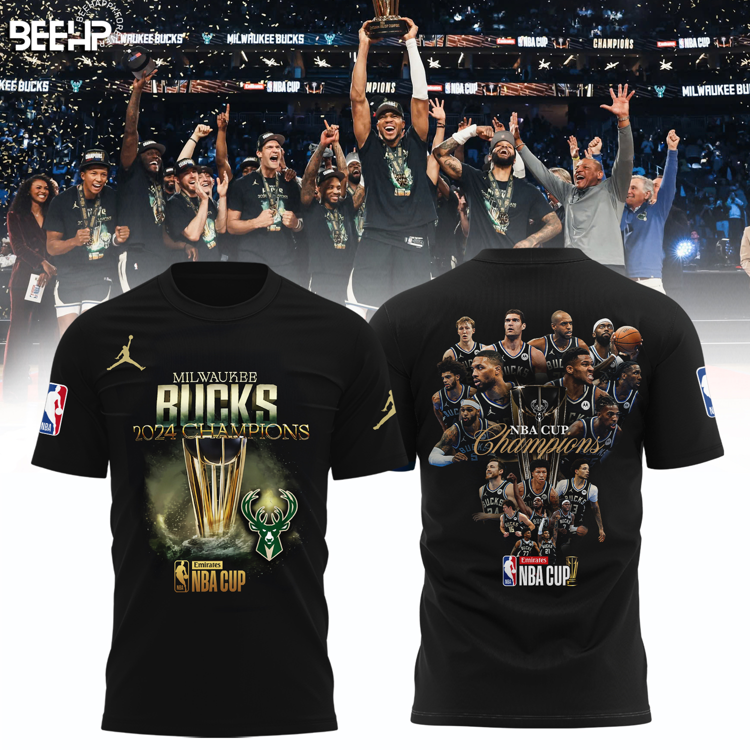 Milwaukee Bucks NBA In Season Tournament Champions Shirt