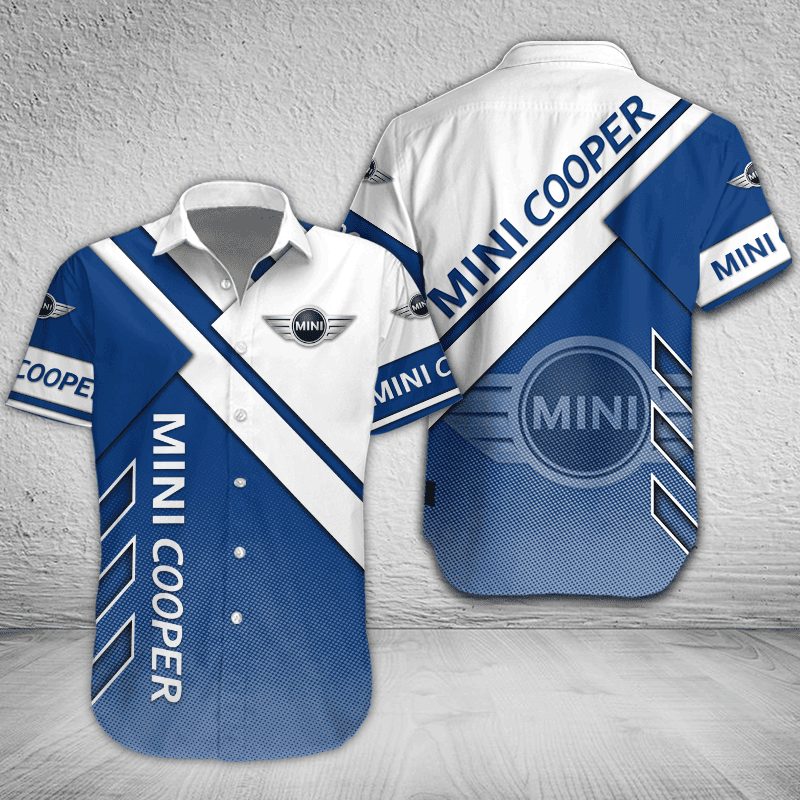 Mini cooper Button Shirt Custom Name, Multicolor - Famjoys Mini cooper Button Shirt Custom Name, Multicolor - Famjoys